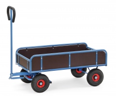 Fetra Handwagen mit 4 Wänden Vollgummibereifung, 945x545 mm Ladefläche 400kg Tragkraft