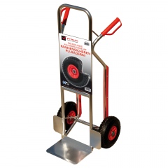 Pro-Bau-Tec Alu-Stapelkarre Exklusiv mit Treppenrutsche und PU-Rädern