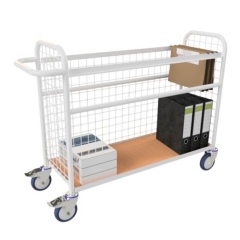 Rollcart Postwagen für Hängeregister mit 2 Etagen 1000x375mm ohne Ablage