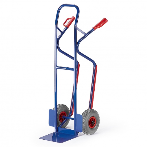 Rollcart Stapelkarre mit Treppenrutschkufen aus Stahlrohr 250x60mm Vollgummi