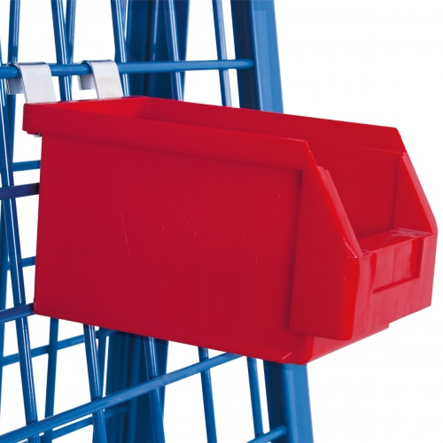 VARIOfit Materialkiste, rot 140x230x130mm für Werkstückwagen