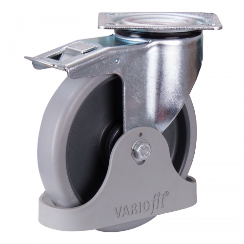 VARIOfit thermoplastische Bremsrolle 65° Shore A 125x32mm